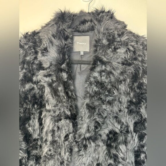 Theory Faux Fur Coat – Size Small - Picture 7 of 16